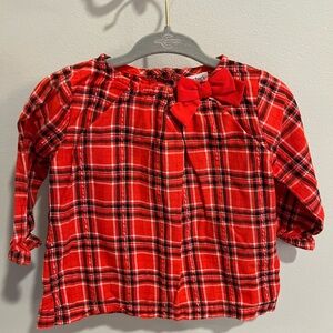 Carters 12M Flannel Top
